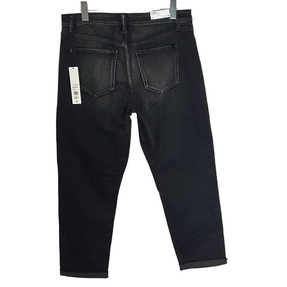 NWT Joe's Jeans‎ The Niki Women's Mid Rise Boyfriend Cuffed Destruct Black SZ 31 - Picture 5 of 12